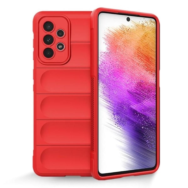 For Samsung Galaxy A73 5G Case, Magic Shield Back Cover, Red