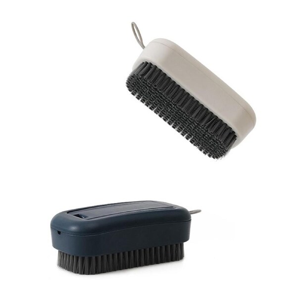 2Pcs Portable Dual-Purpose Washing Brush Shoe Brush Soft Bristle Cleaning Brush