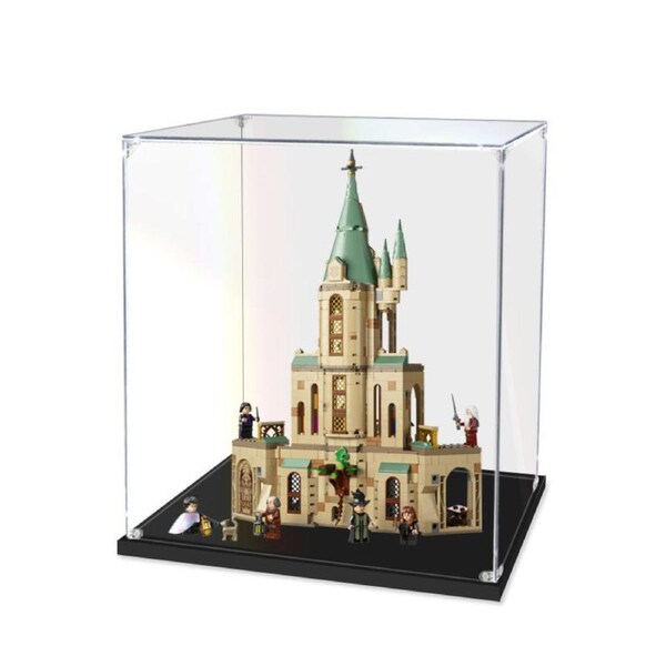 Acrylic Display Case for LEGO 76402 Harry Potter Hogwarts Dumbledore's Office Figure Storage Box Dust Proof Glue Free