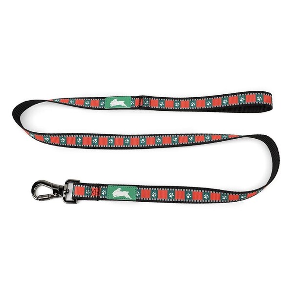 NRL South Sydney Rabbitohs Pet/Dog Reflective Walking/Jog Lead 120cm Leash Nylon