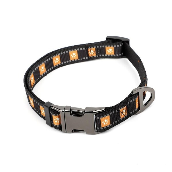 NRL Wests Tigers Merch Pet/Dog Reflective Adjustable Collar Nylon 38cm-58cm