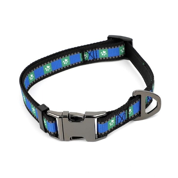 NRL New Zealand Warriors Pet/Dog Reflective Adjustable Collar Nylon 38cm-58cm