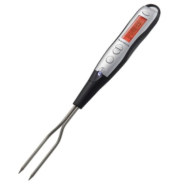 Maverick BBQ Meat Fork Stainless Steel Digital Temperature Thermometer 38cm