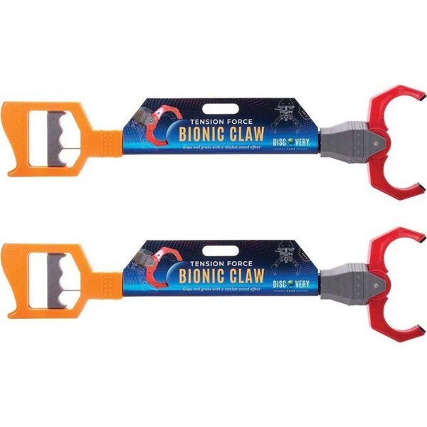 2x Is Gift Discovery Zone Bionic Hand Claw Grabber Pick Up Toy w/Handle 3+ 50cm