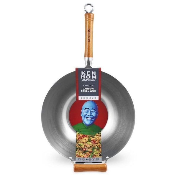 Ken Hom Excellence Carbon Steel Wok 32cm