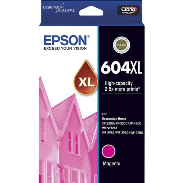 Epson 604XL Ink Cartridge Set Magenta High Yield C13T10H392