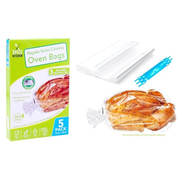 20 x Regular Roasting Bags For Cooking Meat Fish Baked Potatoes Disposable Bags