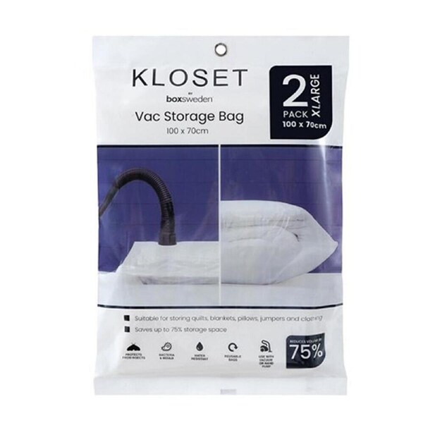10 x Vacuum Storage Bag XL Size Space Saver Seal Compressing Clothes Quilt Pillow