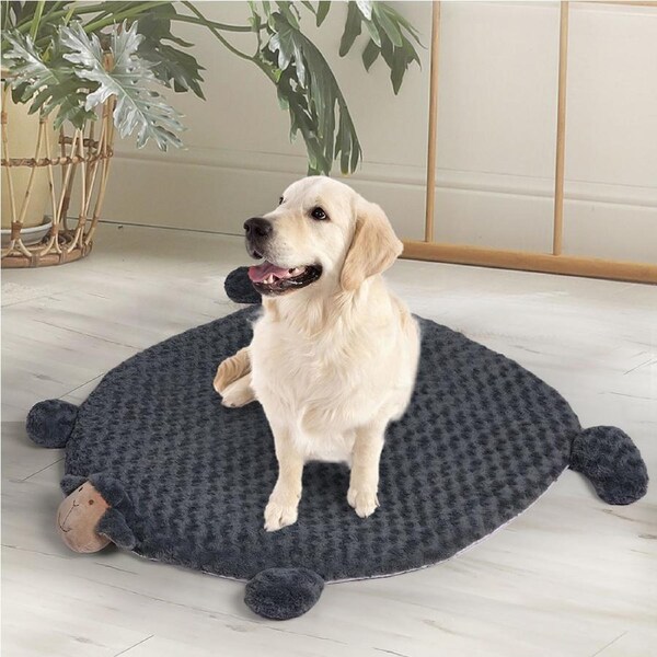 Pawz Pet Protector Sofa Cover Dog Calming Bed Seat Cushions Mat Winter Large M(82cm x 76cm x 2cm) / Charcoal