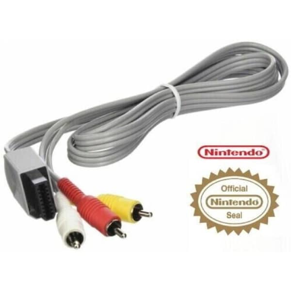 New Genuine Nintendo Wii AV Cable Cord RCA (RVL 009) Wii U Original