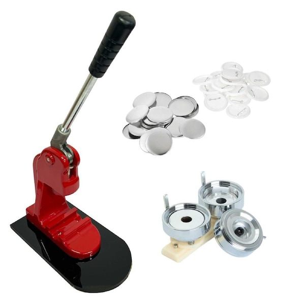 Button Badge Making Set - Maker + Moulds + Badges 25mm 32mm 58mm