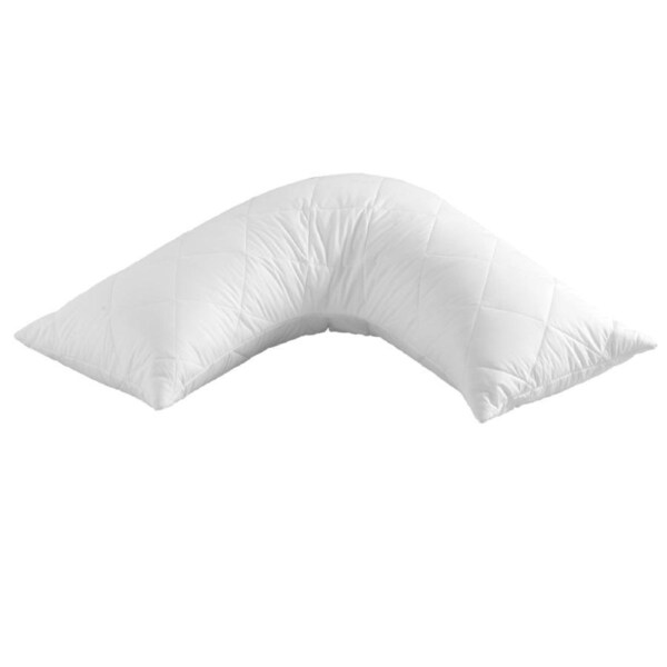 Dreamaker Cotton Cover Quilted Pillow Protector - V Shape
