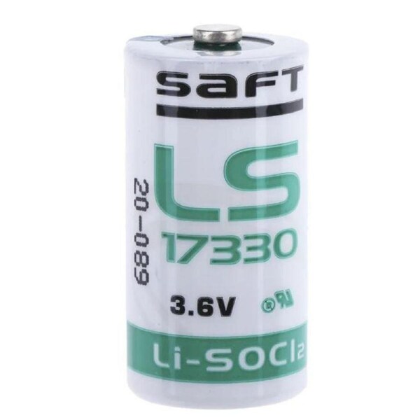 Saft Lithium Thionyl Chloride 3.6V, 2/3 A Battery