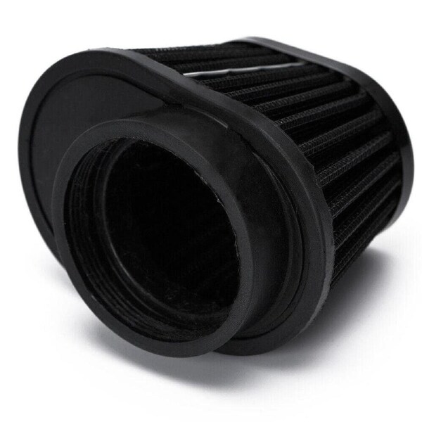 Universal Motorcycle Air Filter Motorbike Dust Filters With Clamp Black New