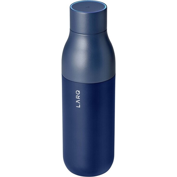 LARQ PureVis UV-C LED 740ml Insulated Water Bottle Double Wall Flask Monaco Blue