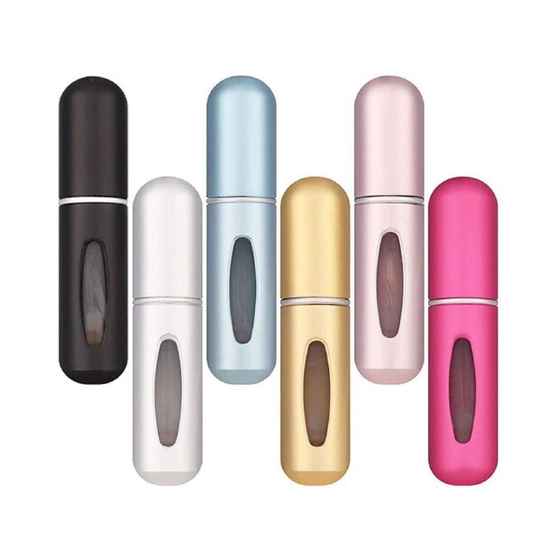 6Pcs 5ml Mini Refillable Perfume Portable Atomizer Bottle Refillable Perfume Spray