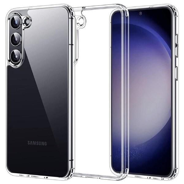 Samsung Galaxy S23+ (6.6") Premium Slim Crystal Clear TPU Gel Back Case by MEZON – Shock Absorption, Wireless Charging Compatible (Galaxy S23+, Gel)