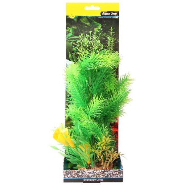 Aqua One Ecoscape Peace Lilly Shrub Yellow & Green - Large