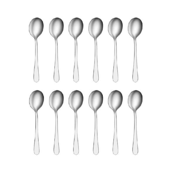 Tablekraft Luxor Stainless Steel Set 12 Soup Spoons