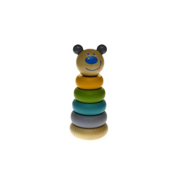 Kaper Kidz Animal Wooden Stacking Blocks Children's/Kids Play Toy Bear 12m+
