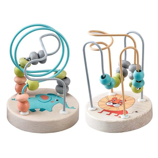 Kaper Kidz Lion & Elephant Jungle Animal Small Roller Coaster Maze Kids Toy 12m+