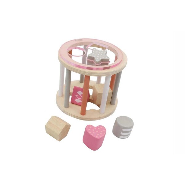 Kaper Kidz Calm & Breezy Rolling Shape Sorter Pink Children's/Kids Play Toy 12m+