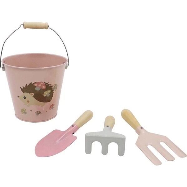 4pcs Kaper Kidz Calm & Breezy Kids Garden Tool Set Children's Play Toy Pink 3y+