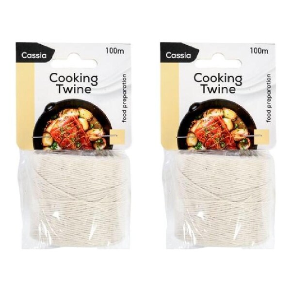2Pcs Cotton Oven Safe Butcher/Chefs Meat/Food Ties Twine Cooking String 100m