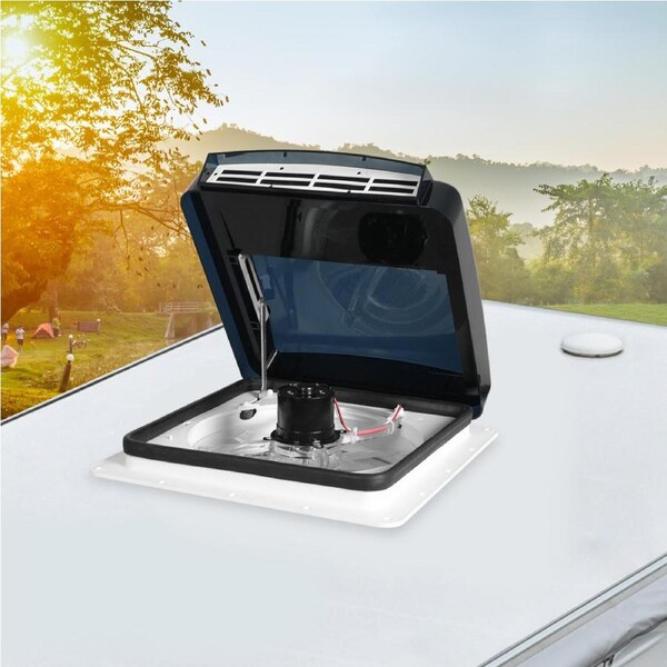 Manan Caravan Roof Hatch Vent Rainy Use 12V