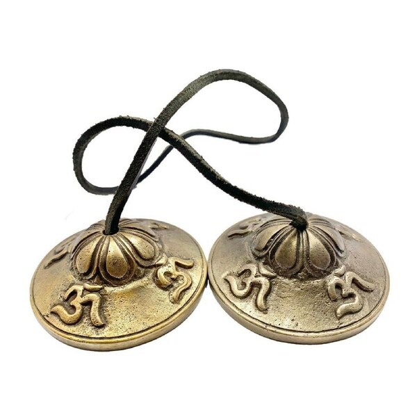 Om Tingsha Bell Brass Meditation Yoga Prayer Spiritual Healing Tibetan