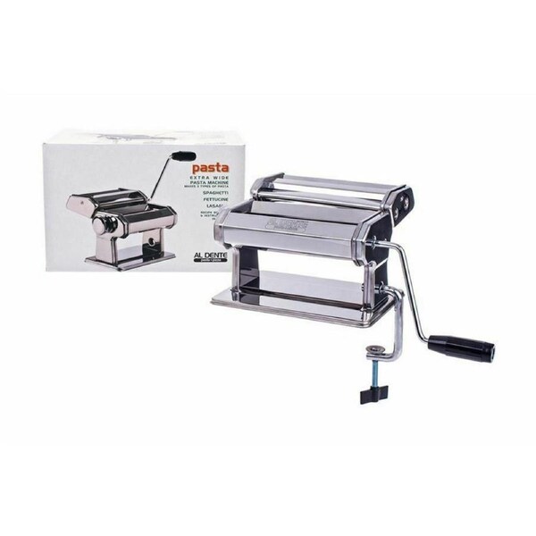 Al Dente 180mm Stainless Steel Pasta Maker Machine Cutter Roller Dough Spaghetti