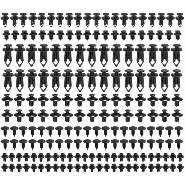 190x Car Body Trim Clips Retainer Bumper Rivets Panel Push Plastic Fastener Set