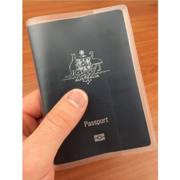 Clear Matte Transparent Passport Cover Protector Travel Holder Organiser Wallet