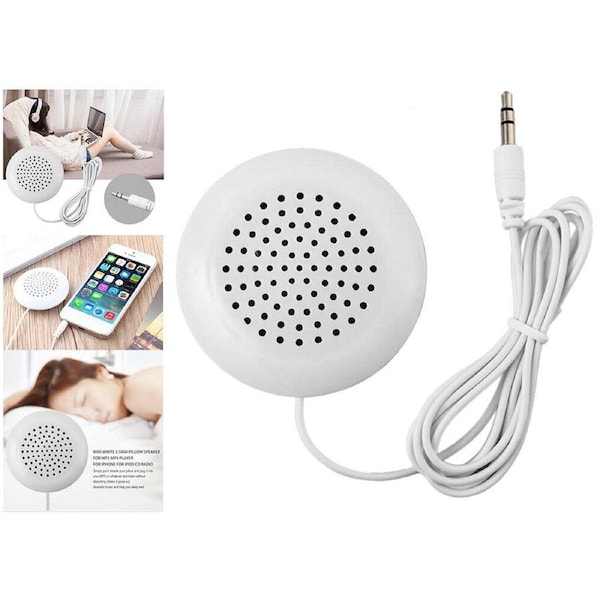 Mini 3.5mm Pillow Speaker For iPhone iPod CD Radio Music MP3 MP4 Player