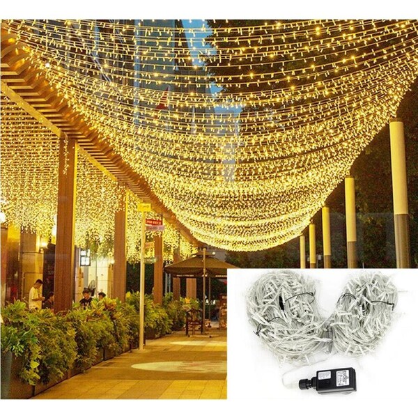 Warm White 500LED 100M Waterproof Christmas Fairy String Lights Wedding Garden