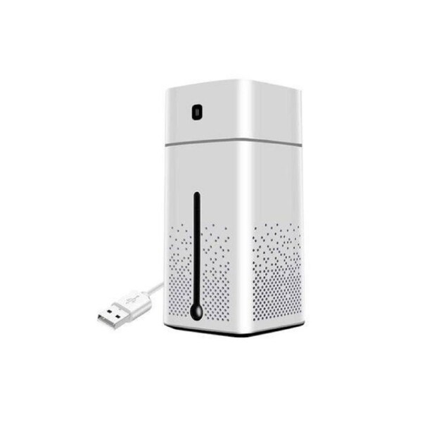 LED Cube Air Humidifier Aroma Diffuser Essential Oil Ultrasonic Purifier - White