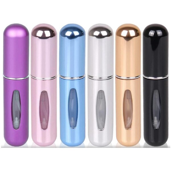 6ps Mini Perfume Atomizer Portable Travel Refillable Bottle Scent Pump Spray 5ml