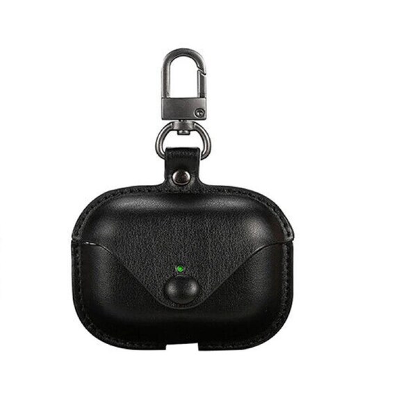 1x Unique Luxury Leather Shockproof Case Cover For Apple Airpods Pro 2 - Black