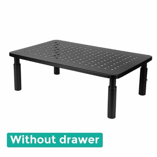 Height Adjustable Computer Monitor Stand Riser Laptop Printer TV Desktop Mount