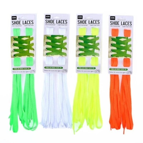 8 Pair Runners Shoe Laces Colored Flat Bootlace Colourful Shoelaces Sneakers