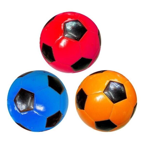 1x Coloured Soccer Balls Butyl Rubber Bladder Composite Leather Texture Size 5
