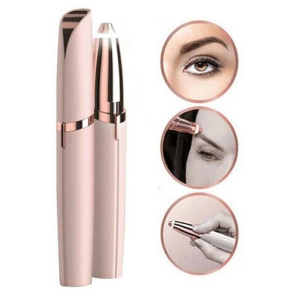 Electric Eyebrow Trimmer Finishing Touch Flawless Brows Hair Remover LED Light