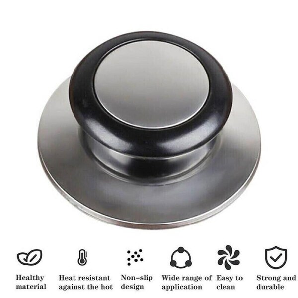 2X Kitchen Cookware Pot Saucepan Replacement Pan Lid Hand Grip Knob Handle Set