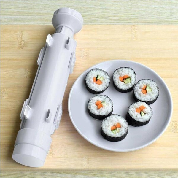 Sushi Tube Kit Machine Apparatus Rolling Rice Roller Mold Maker Tool Kitchen DIY