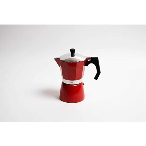 Coffee Culture Italian Stove Top Coffee Espresso Maker Percolator 9 cup Red