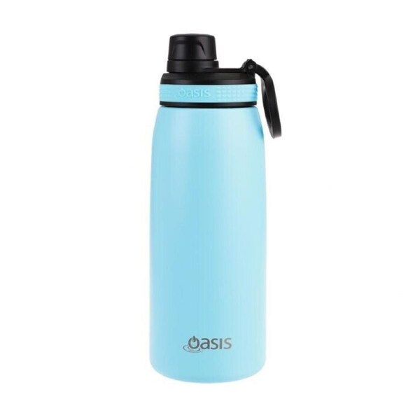 Oasis Stainless Steel Double Wall Insulated Bottle Screw Cap 780ml - Island Blue