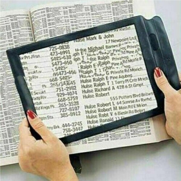1x Full Page Magnifier Sheet 3x Big Large Magnifying Lens Reading Book Aid Lens