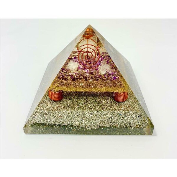Amethyst Merkaba Pyramid Energy Healing Crystal Healing EMF Protection