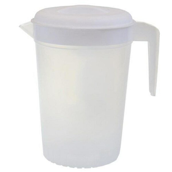 3 pcs Plastic Water Jug Set with White Lid 1.6L