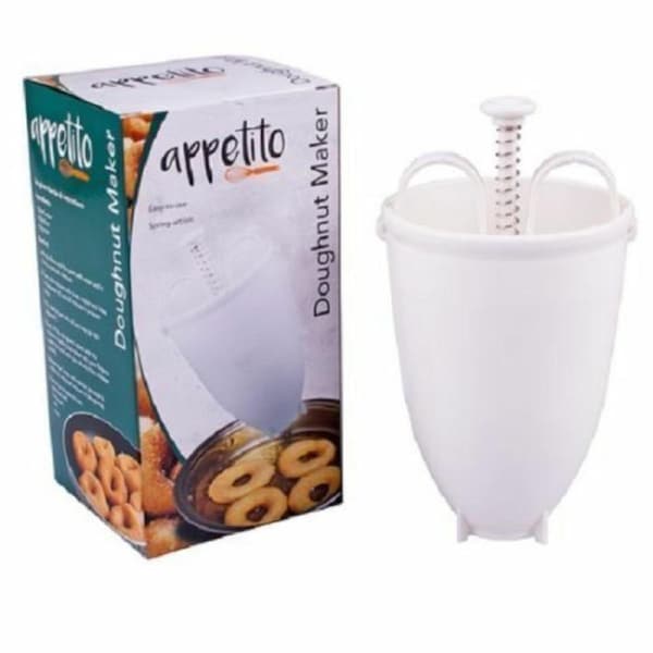 Donut Dough Doughnut Maker Machine Utensil Iced Cinnamon Plastic Doughnuts White